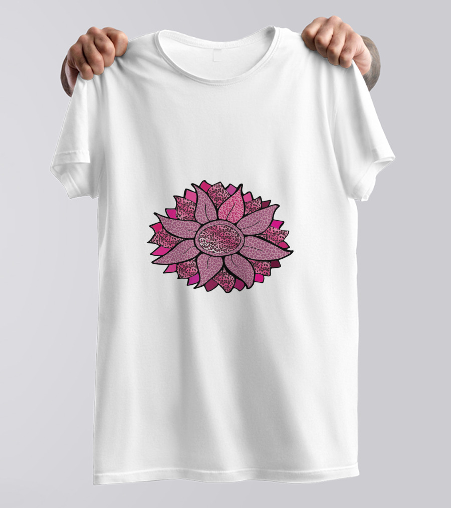 Pink Sunflower Unique Blossom T-Shirt