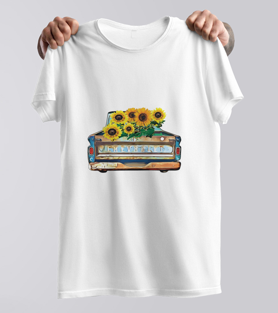 Chevrolet Vintage Truck With Sunflowers T-Shirt