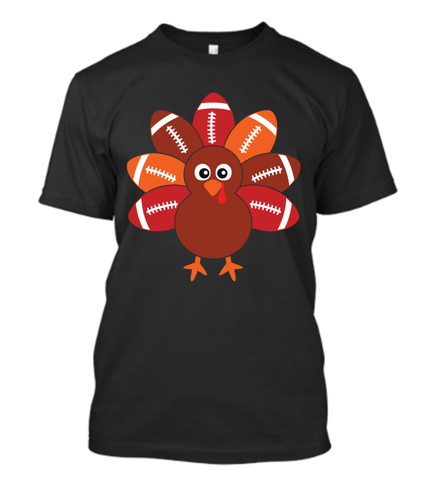 Football Turkey Thanksgiving Balls Festival T-Shirt