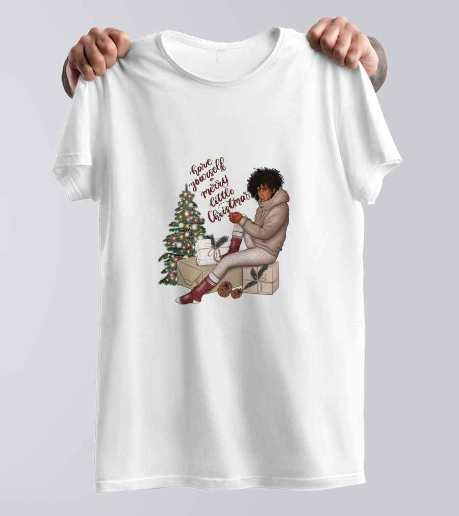 Have Yourself A Merry Melanin Christmas T-Shirt