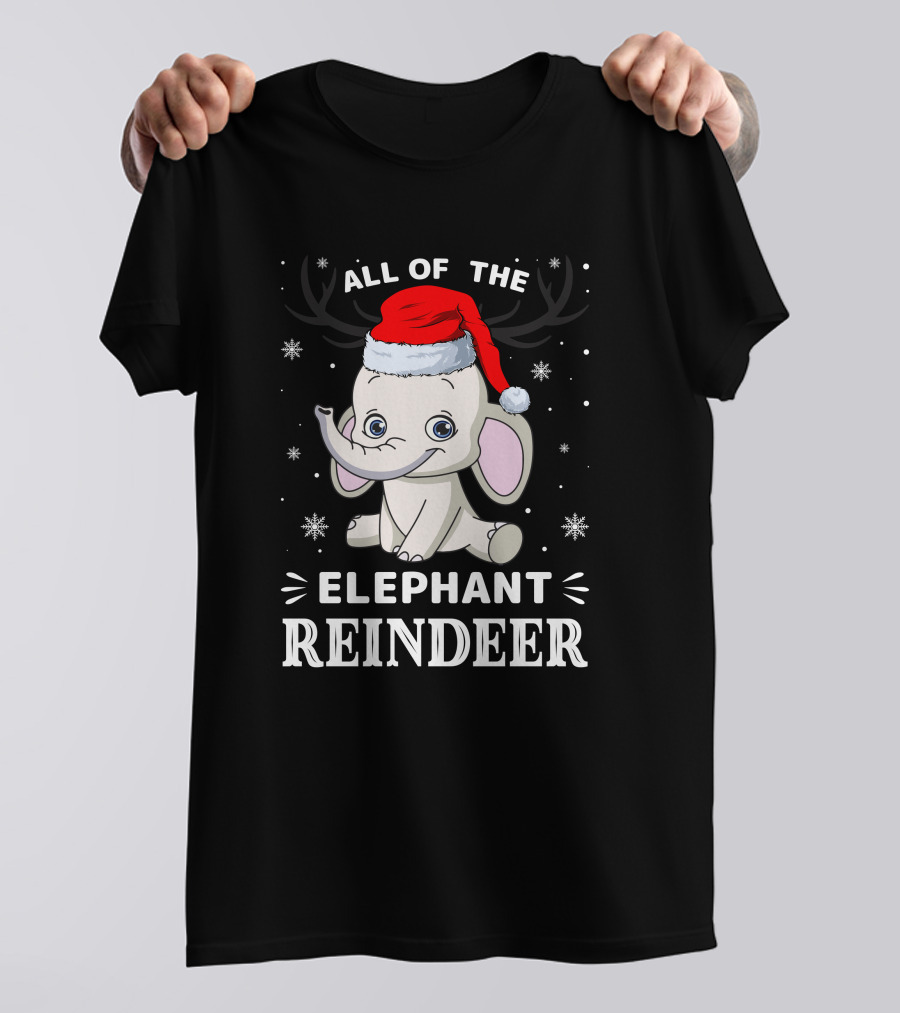 All Of The Elephant Reindeer Christmas T-Shirt