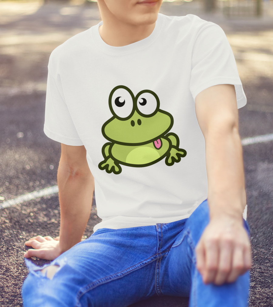 Cute Cartoon Frog Adorable Image T-Shirt