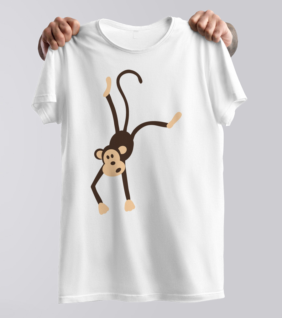 Funny Cartoon Monkey Doing Handstand T-Shirt