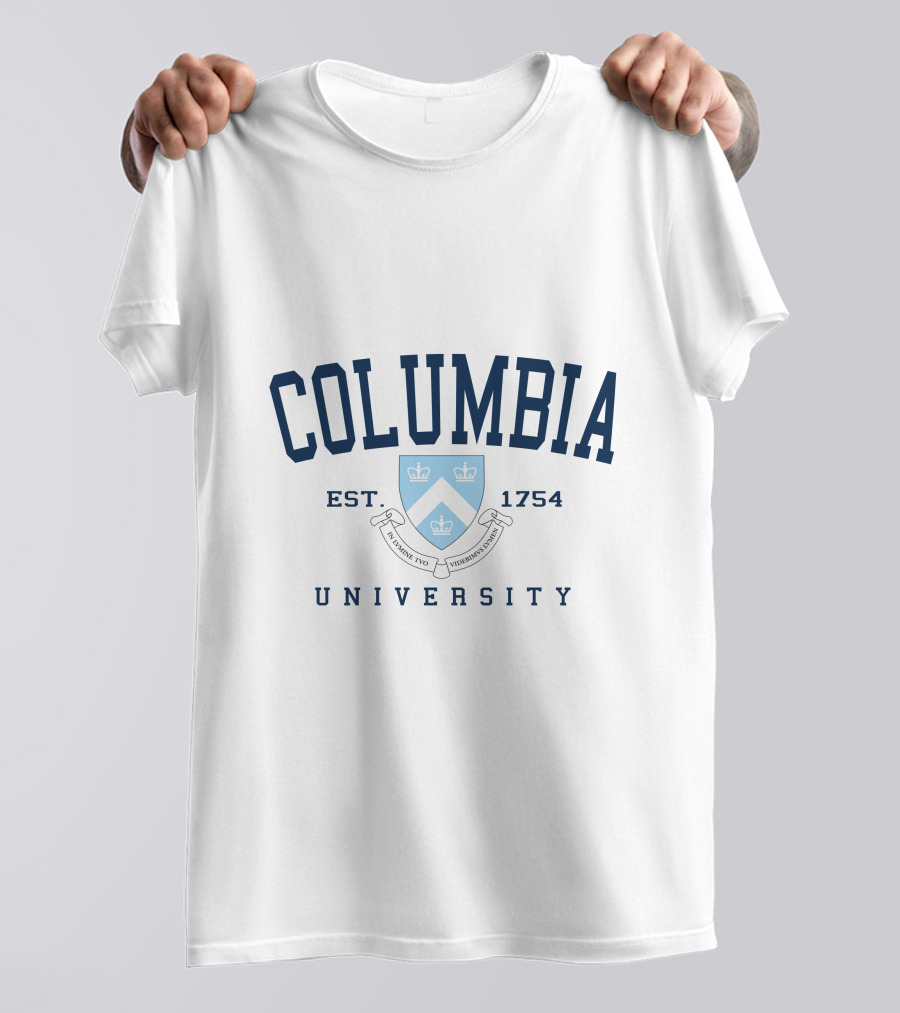 Columbia University Est 1754 Shield And Motto T-Shirt