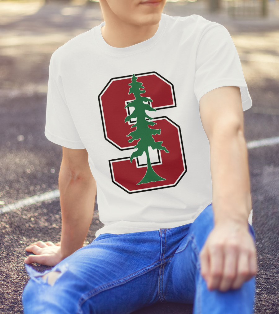 Stanford University Cardinal Logo With Tree T-Shirt