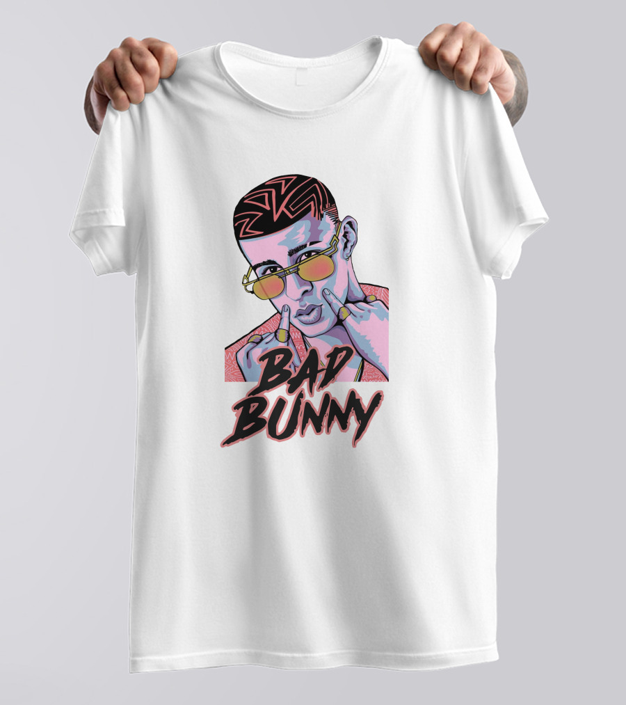 Bad Bunny Hip Hop Retro Sunglasses T-Shirt