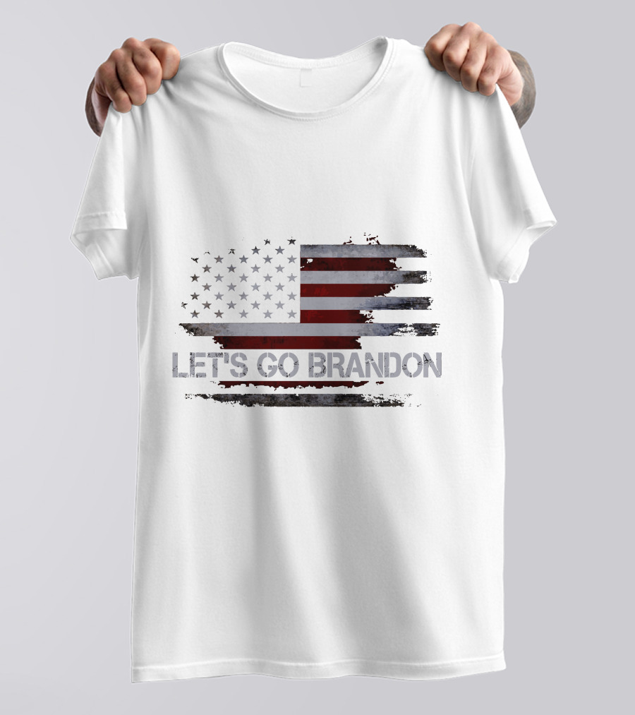 Let's Go Brandon American Flag Conservative Anti Liberal T-Shirt