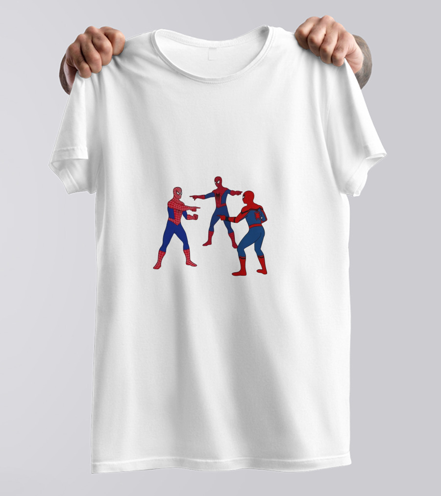 Spidermans No Way Home Pointing Meme Trio T-Shirt