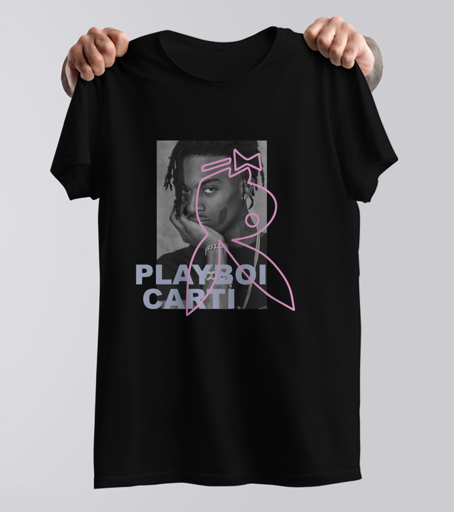 Playboi Carti Rap Music Legend Bunny Face Iconic Image T-Shirt