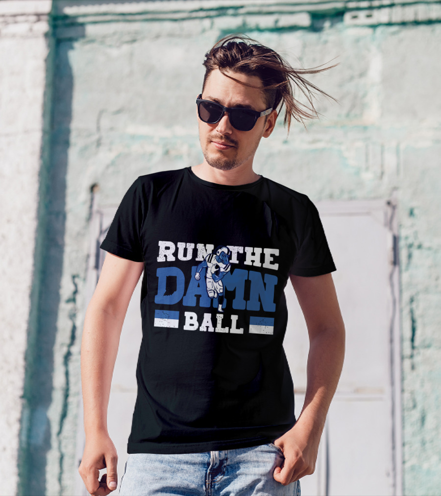 Run The Damn Ball Colts Football Player Iconic T-Shirt