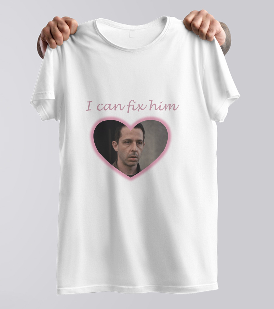 I Can Fix Him Heart Image T-Shirt