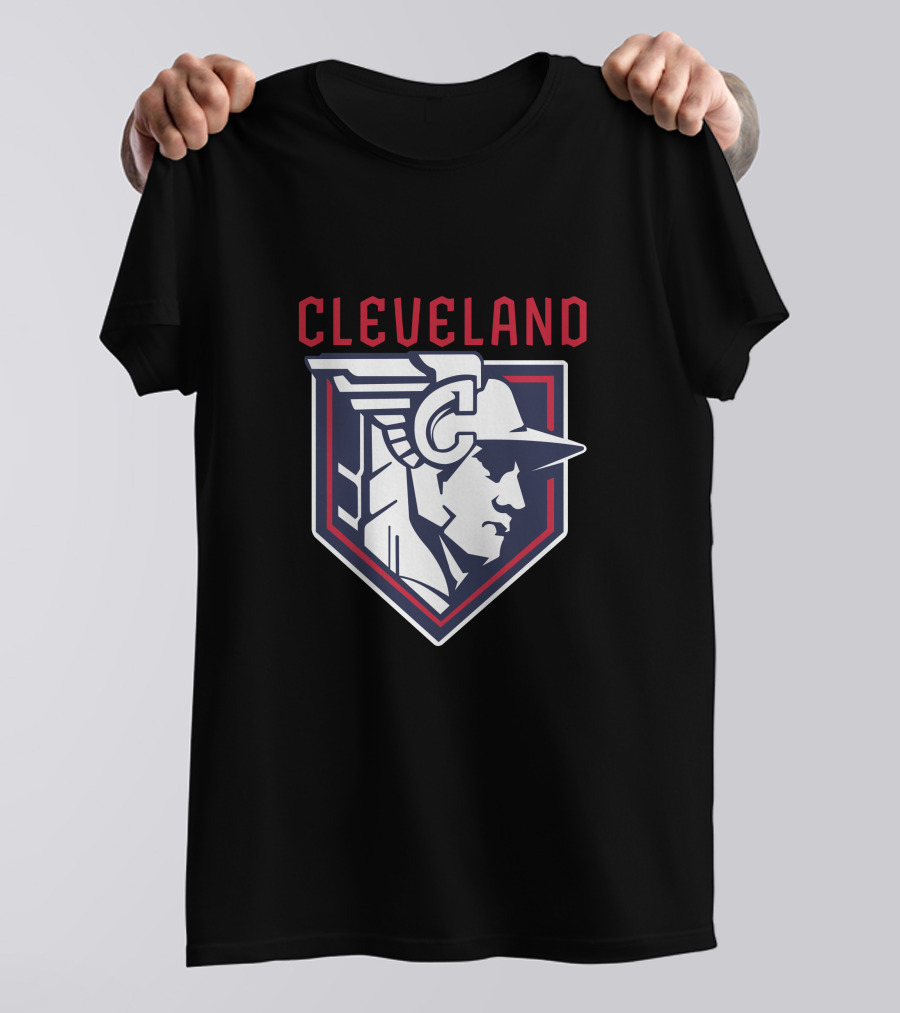 Cleveland Guardian-Inspired Baseball Emblem T-Shirt