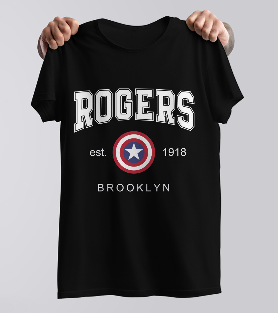 Rogers Est 1918 Brooklyn Star Shield T-Shirt