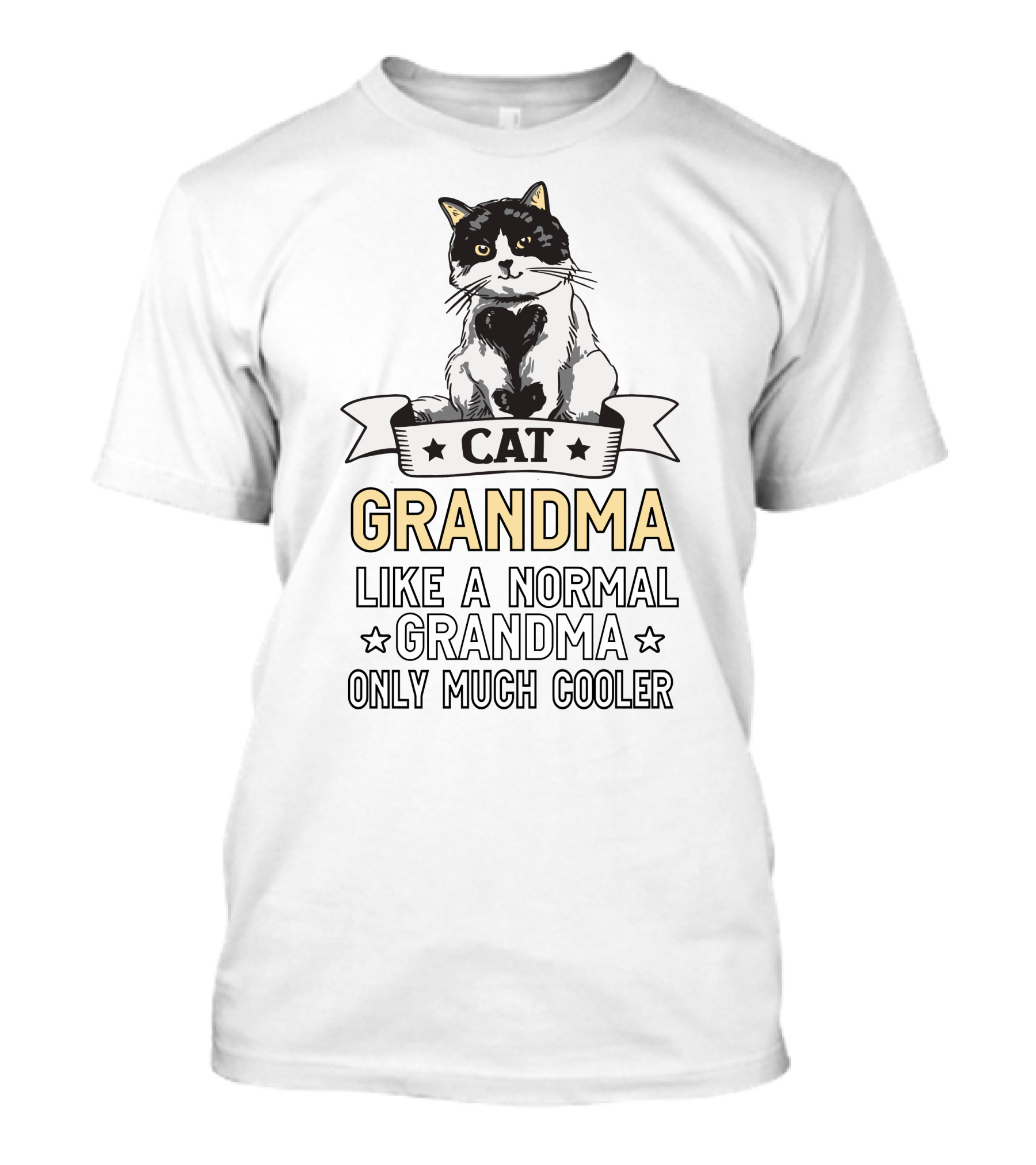 Best Cat Grandma Like A Normal Grandma Only Much Cooler T-Shirt