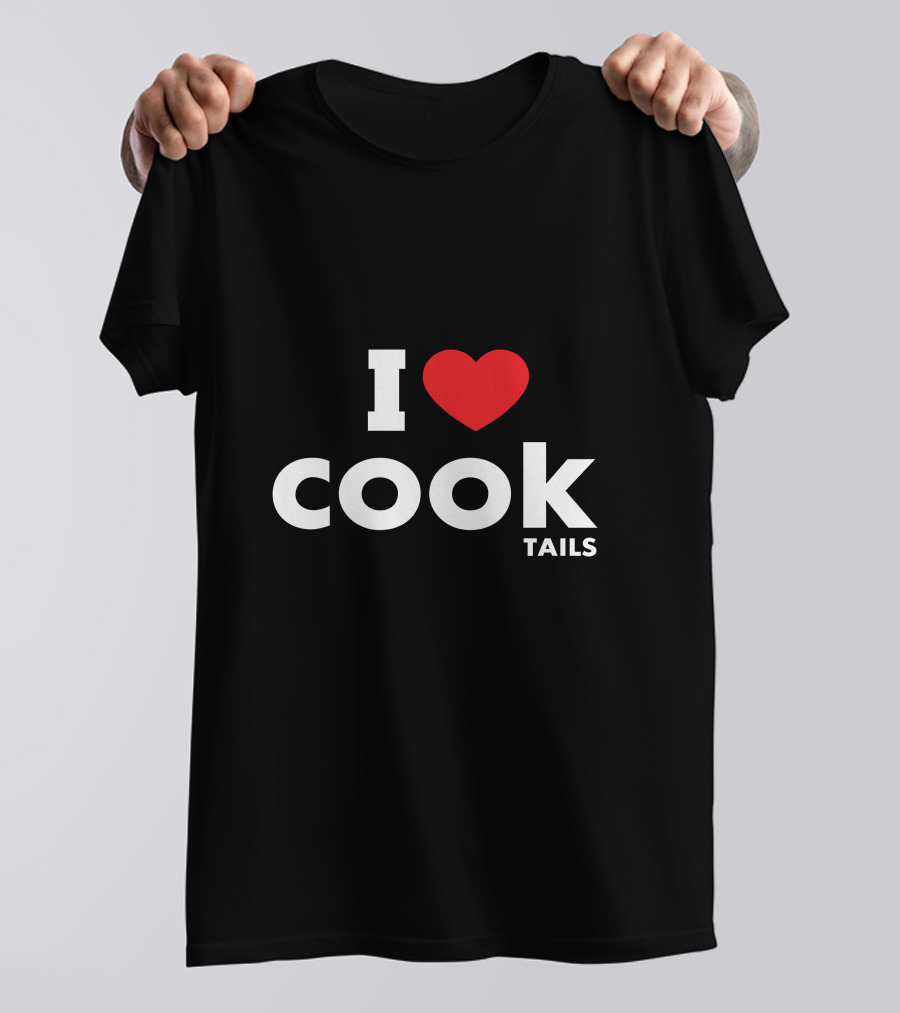 I Love Cocktails Cook Tails Funny Drinking Pun T-Shirt