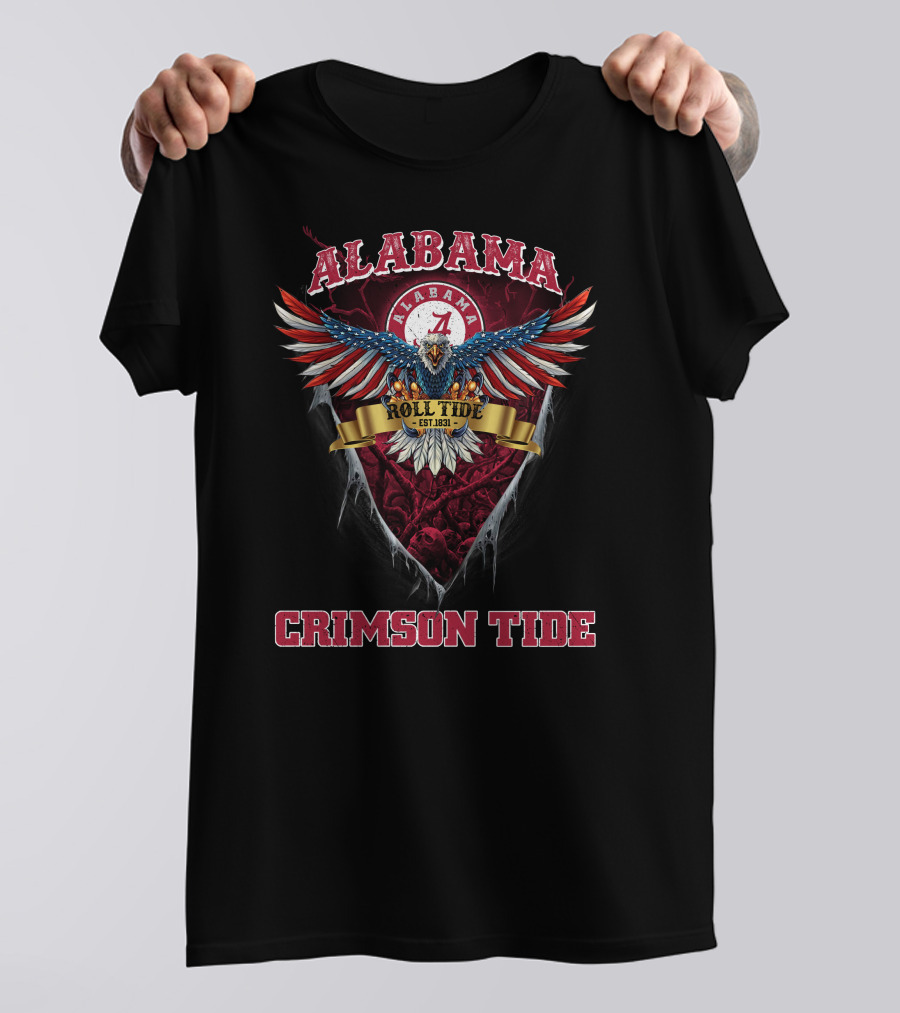 Alabama Roll Tide Eagle Est. 1831 Crimson Tide T-Shirt
