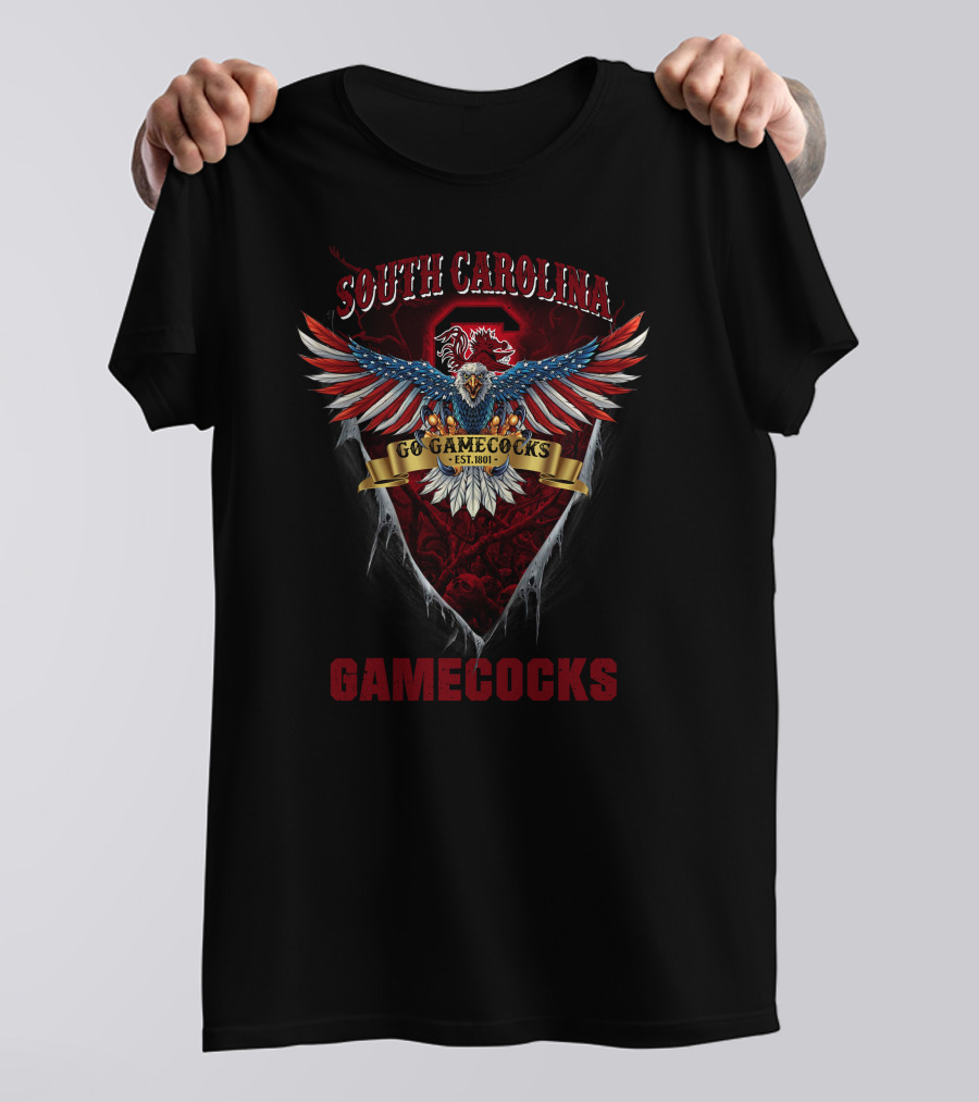 South Carolina Gamecocks Eagle Go Gamecocks Est. 1801 T-Shirt
