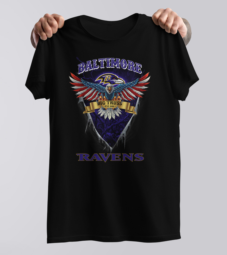 Baltimore Ravens Big Truss Eagle Est. 1996 T-Shirt