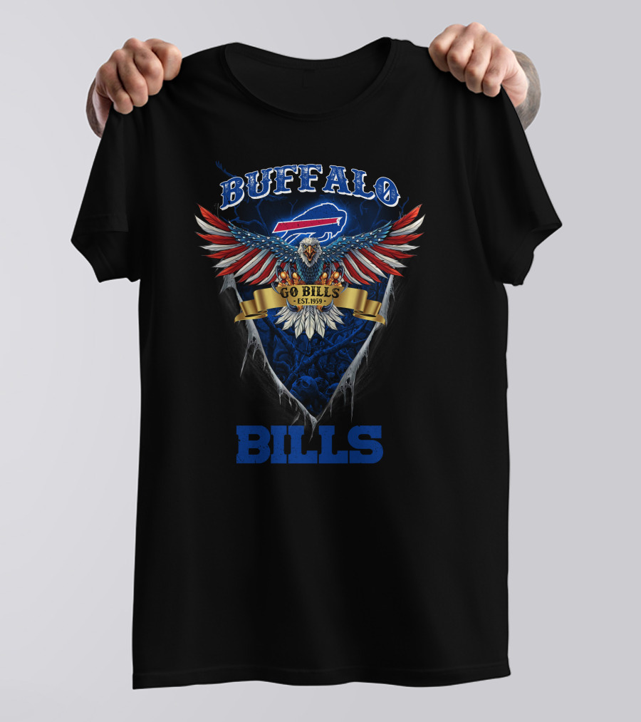 Buffalo Bills Go Bills Est. 1959 Nfl Us Eagle T-Shirt