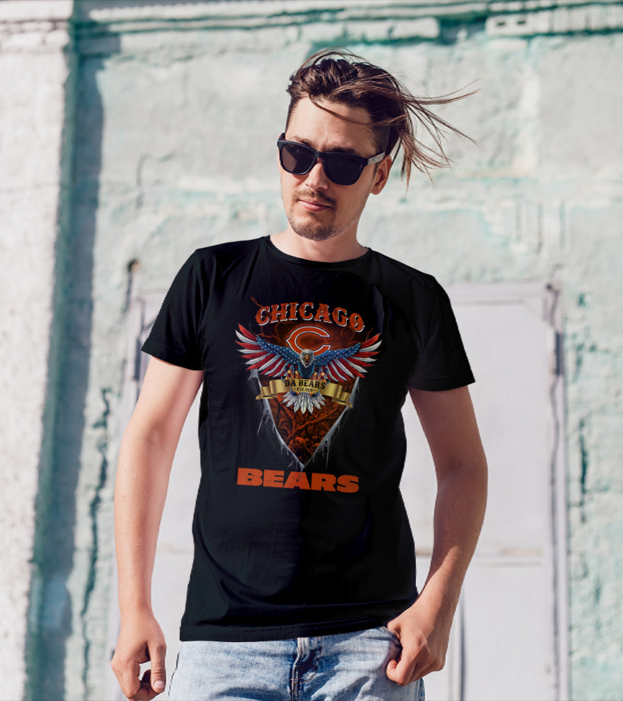 Chicago Bears Est. 1920 Us Eagle Da Bears T-Shirt