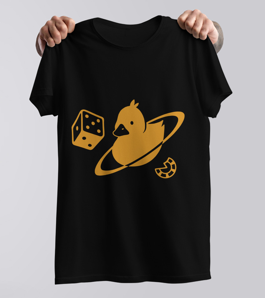 Duck Saturn Dice Horseshoe Iconic Elements T-Shirt