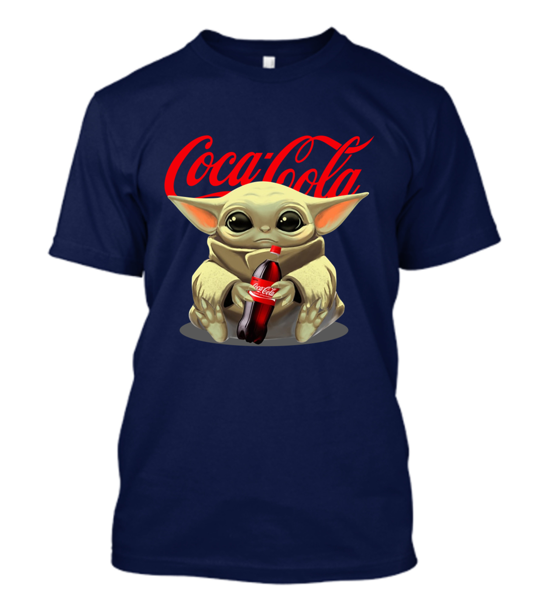 Star Wars Baby Yoda Holds Coca Cola Bottle T-Shirt