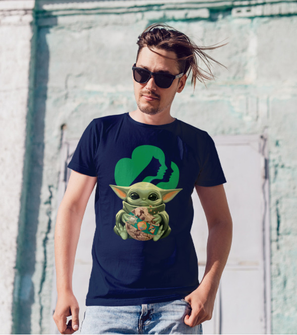 Star Wars Baby Yoda Hug Girl Scout Cookie T-Shirt