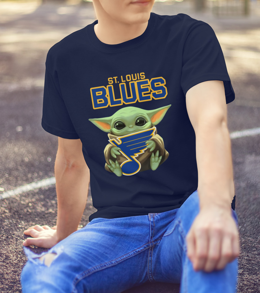 Star Wars Baby Yoda St. Louis Blues T-Shirt