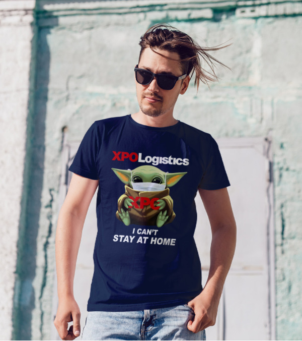 Star Wars Baby Yoda XPO Logistics I Can't Stay At Home T-Shirt
