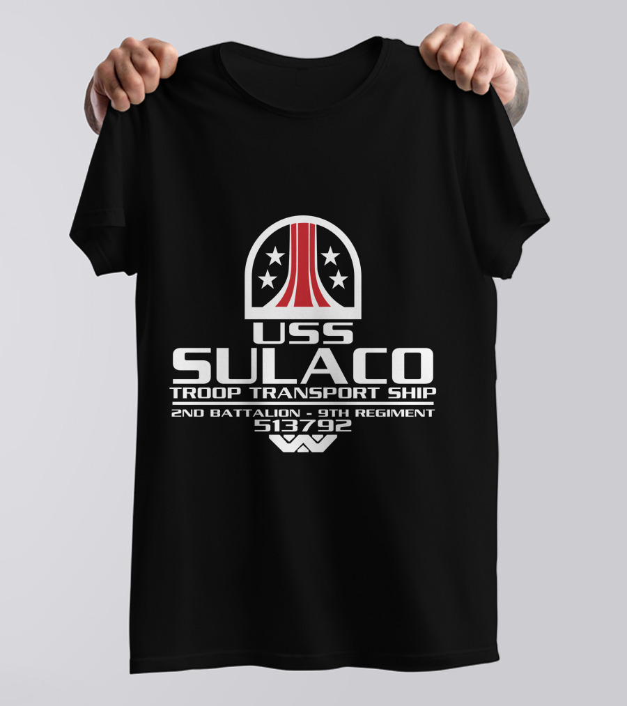 USS Sulaco Troop Transport Ship 2nd Battalion 9th Regiment 513792 Alien T-Shirt