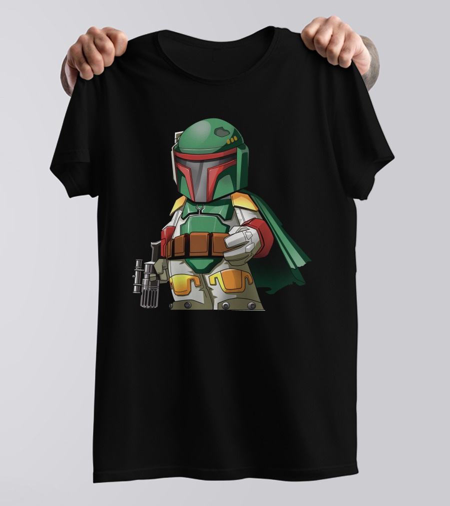 Chibi Bounty Hunter Boba Fett Star Wars Character T-Shirt