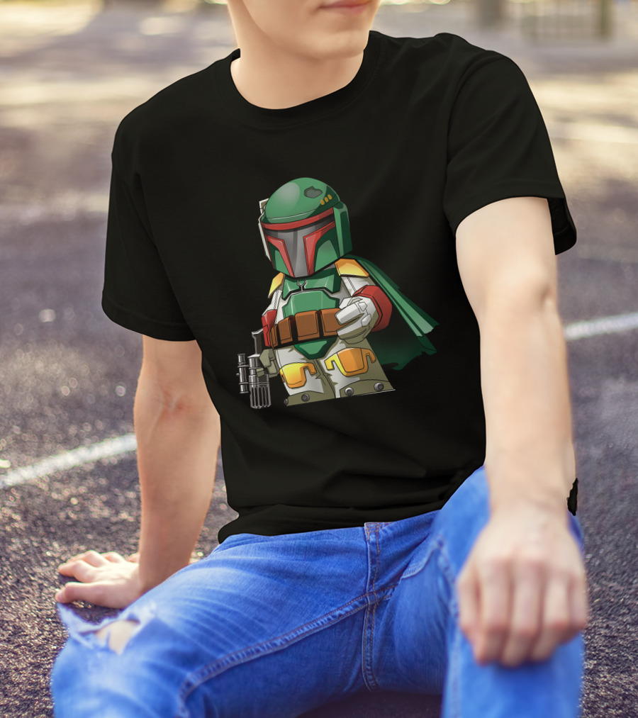 Chibi Bounty Hunter Boba Fett Star Wars Character T-Shirt