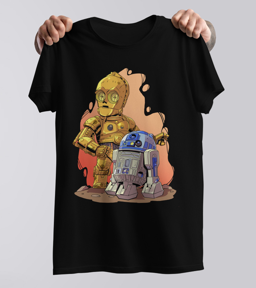 Chibi Star Wars C3PO R2-D2 Duo T-Shirt