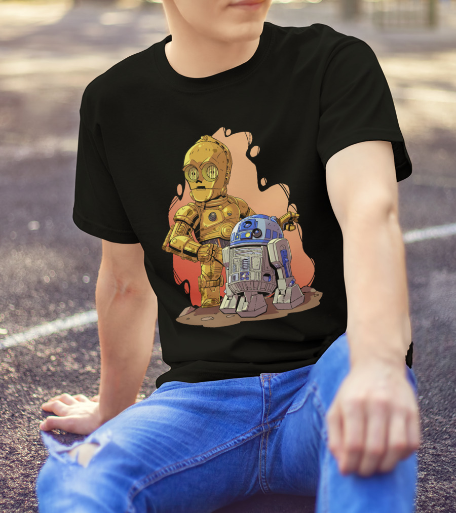 Chibi Star Wars C3PO R2-D2 Duo T-Shirt