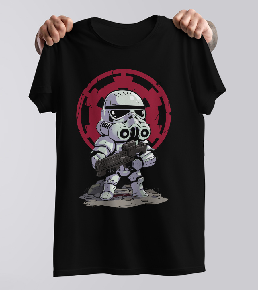 Chibi Stormtrooper Star Wars Imperial Emblem T-Shirt