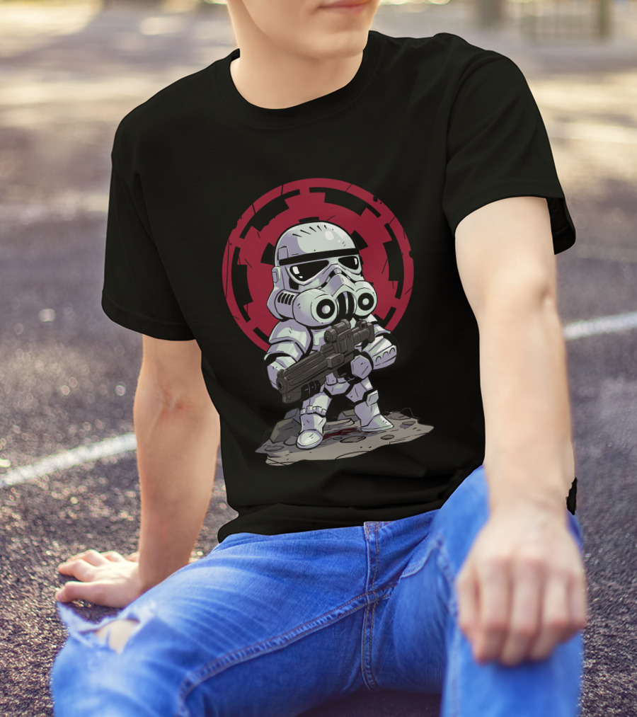 Chibi Stormtrooper Star Wars Imperial Emblem T-Shirt