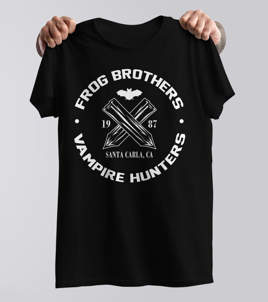 Frog Brothers Vampire Hunters 1987 Santa Carla CA T-Shirt
