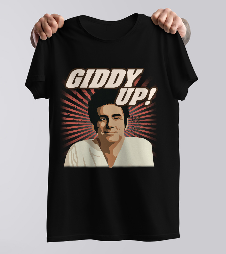 Giddy Up Seinfeld Kramer Retro Sunburst T-Shirt