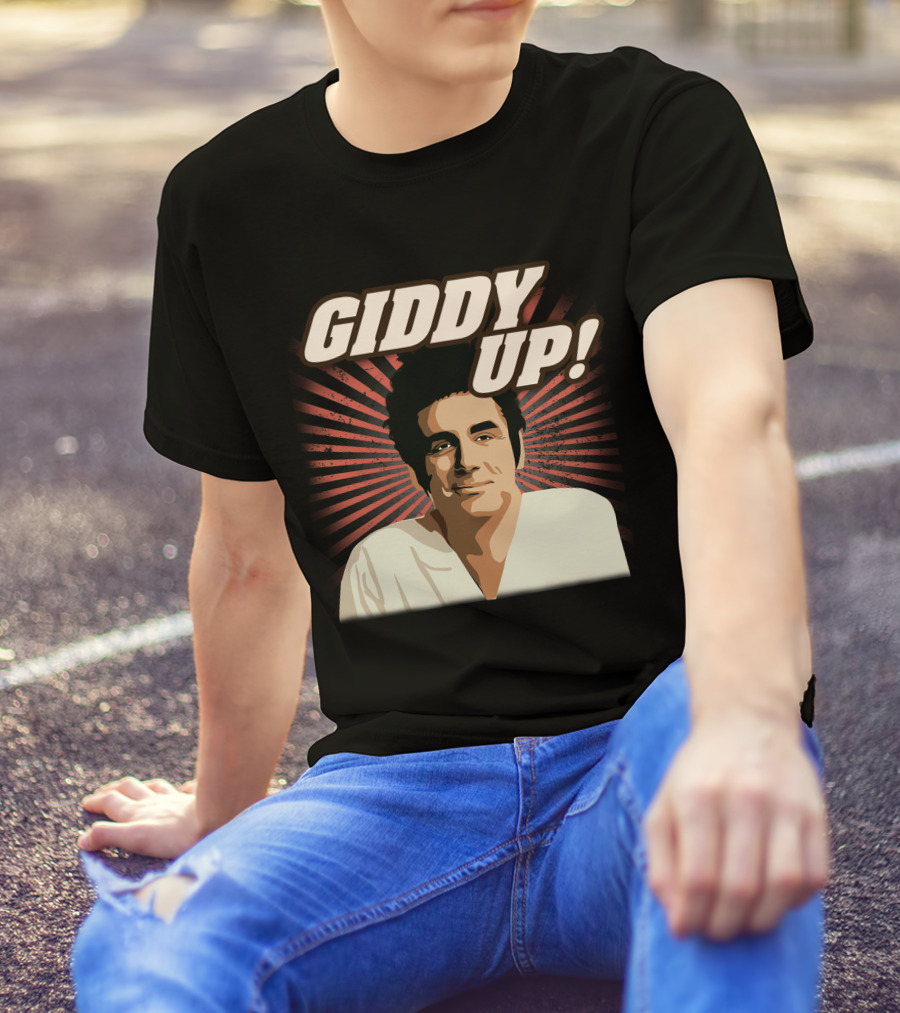 Giddy Up Seinfeld Kramer Retro Sunburst T-Shirt