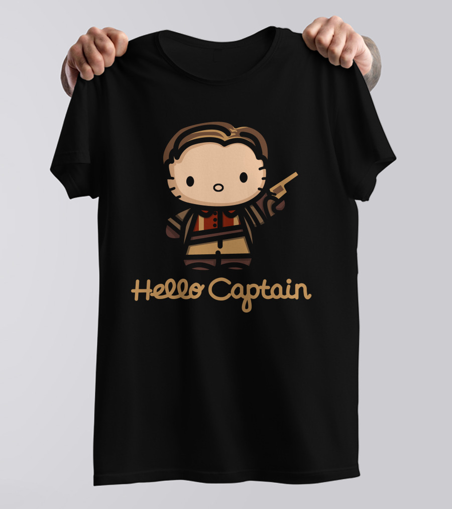 Hello Captain Kitty Firefly Mashup Character T-Shirt