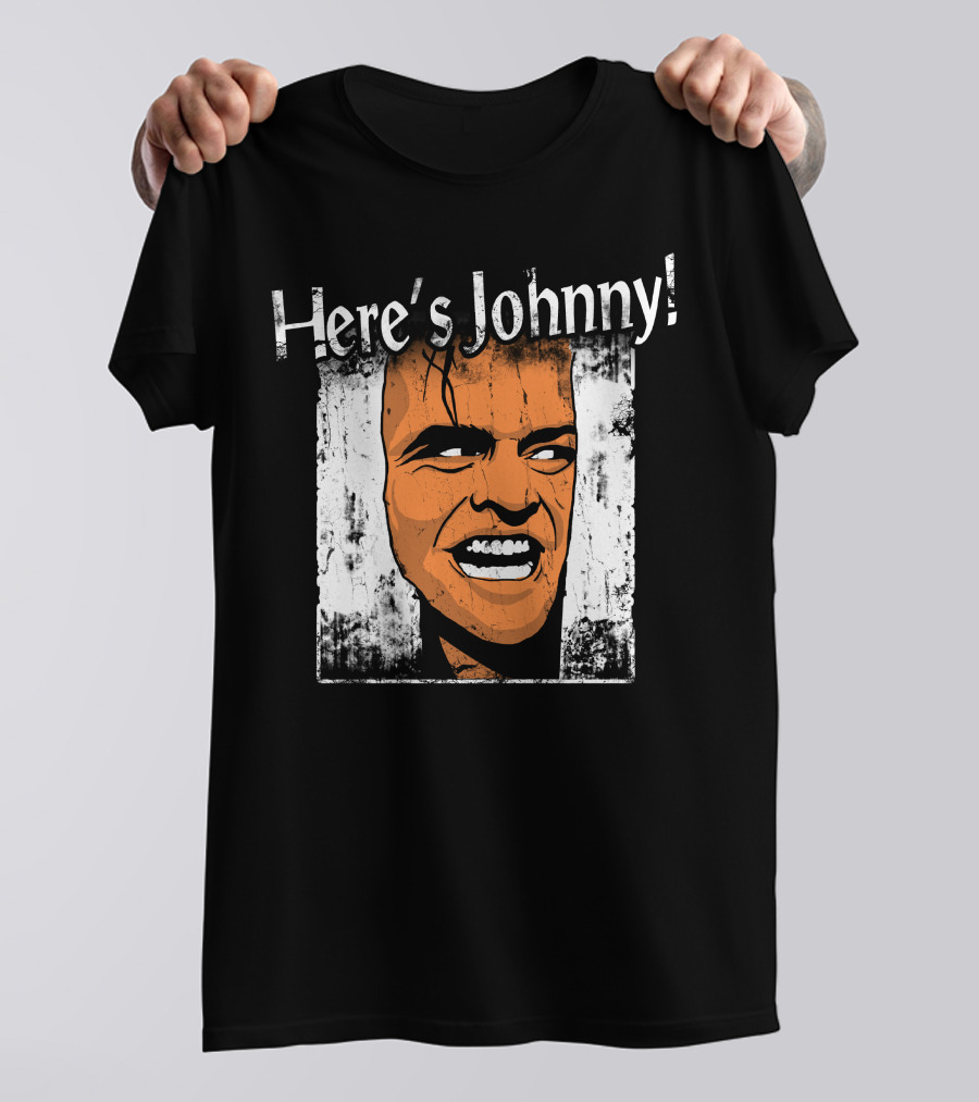 Here's Johnny The Shining Iconic Horror Movie Scene T-Shirt