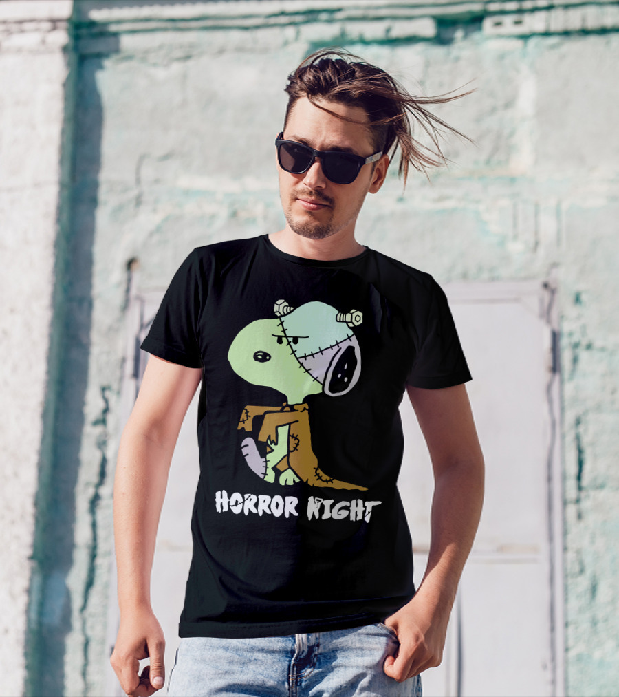 Horror Night Frankenstein Snoopy T-Shirt