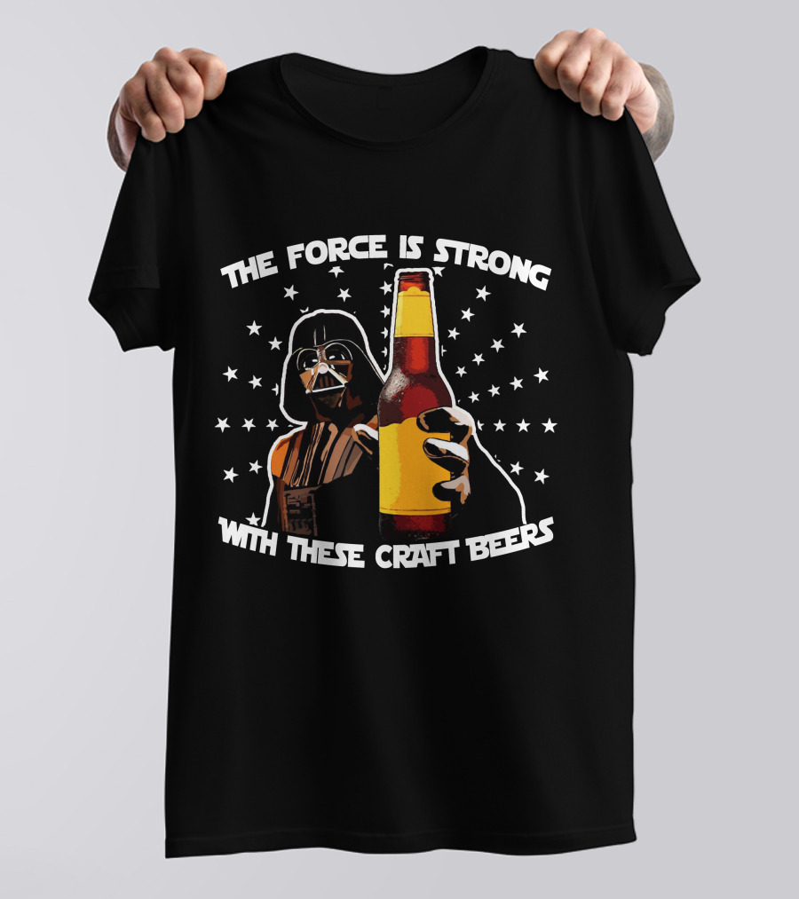 The Force Is Strong With These Craft Beers Star Wars Darth Vader Beer Bottle T-Shirt