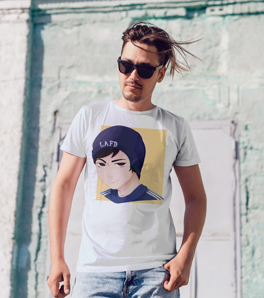 Quackity LAFD Beanie T-Shirt