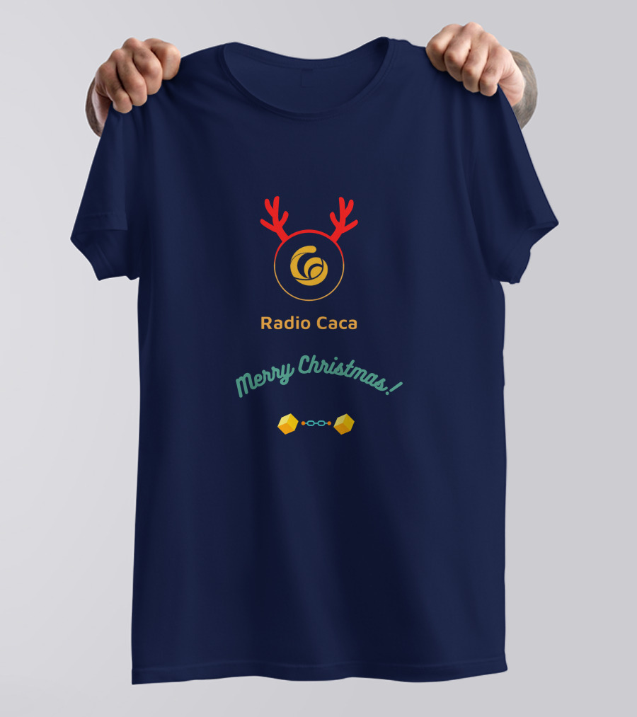 Radio Caca Merry Christmas Antlers T-Shirt