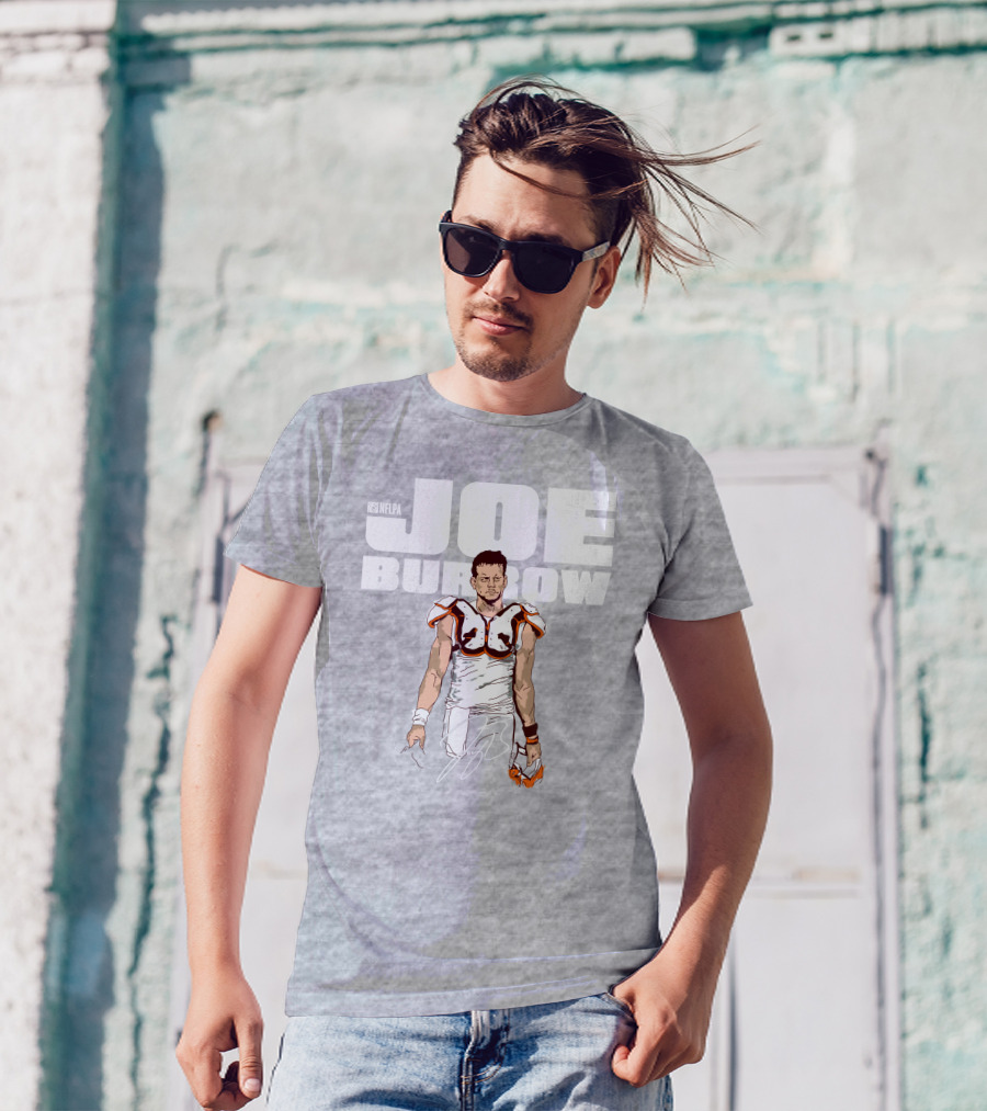 NFLPA Joe Burrow Football Pads T-Shirt