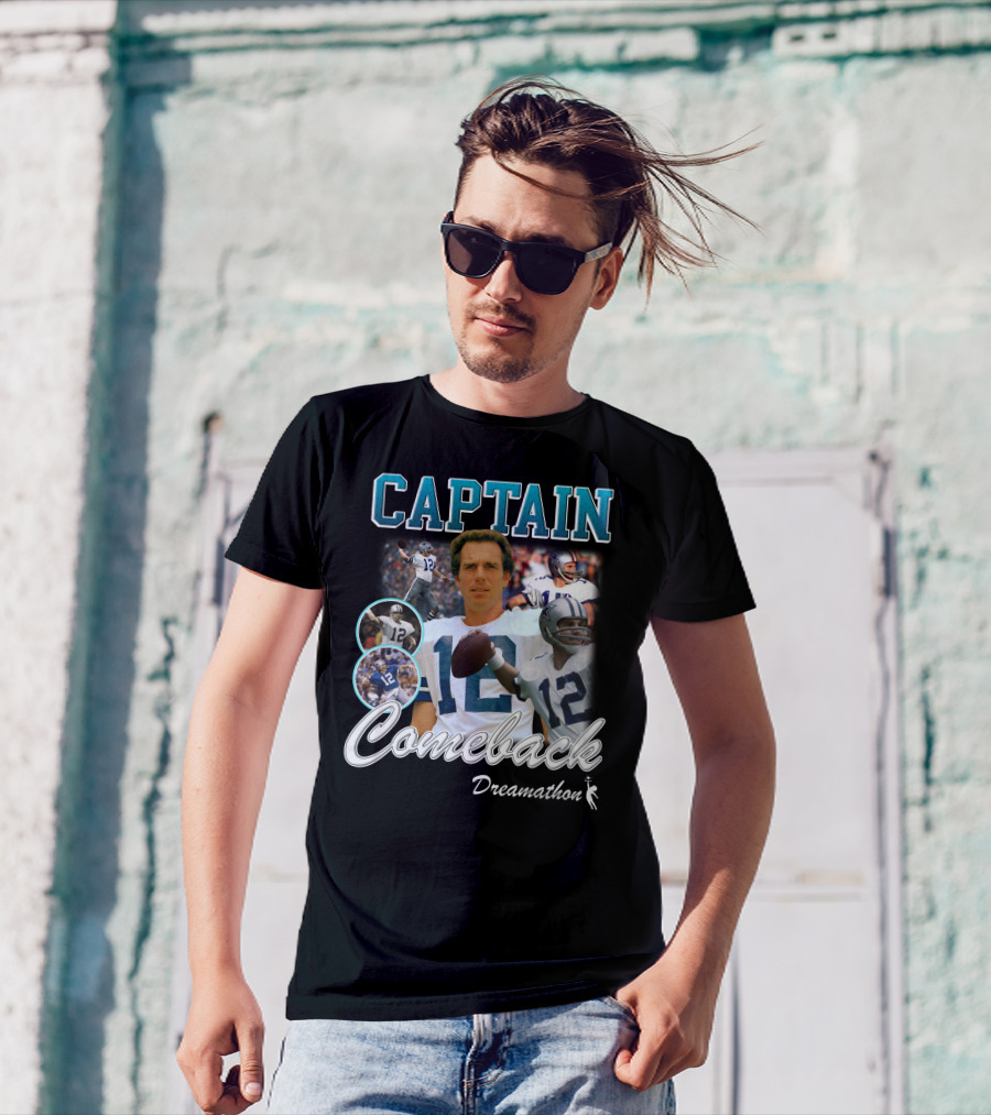 Captain Comeback Dreamathon Football Legends T-Shirt