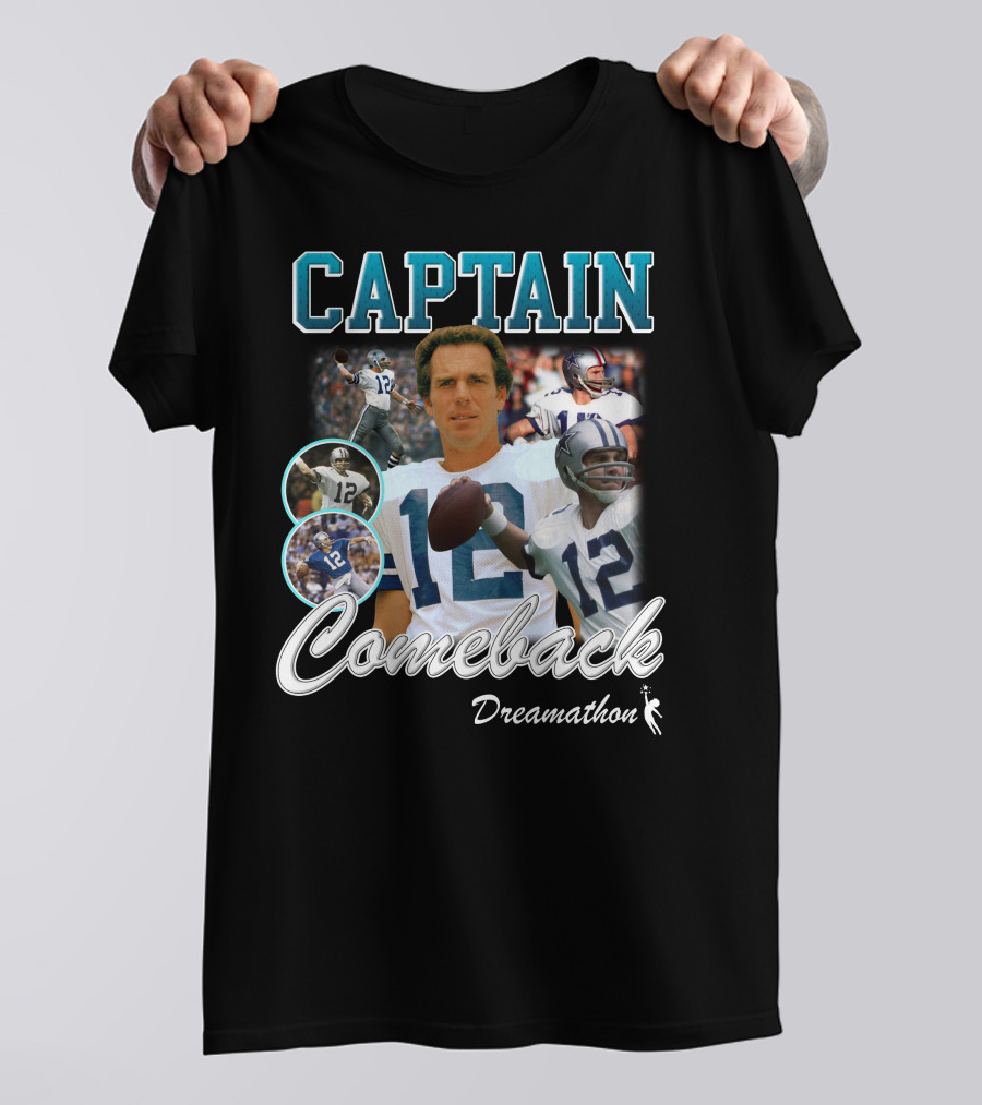 Captain Comeback Dreamathon Football Legends T-Shirt