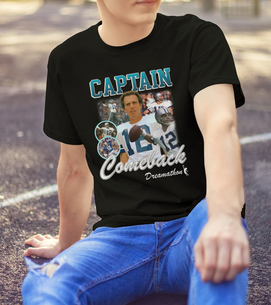 Captain Comeback Dreamathon Football Legends T-Shirt