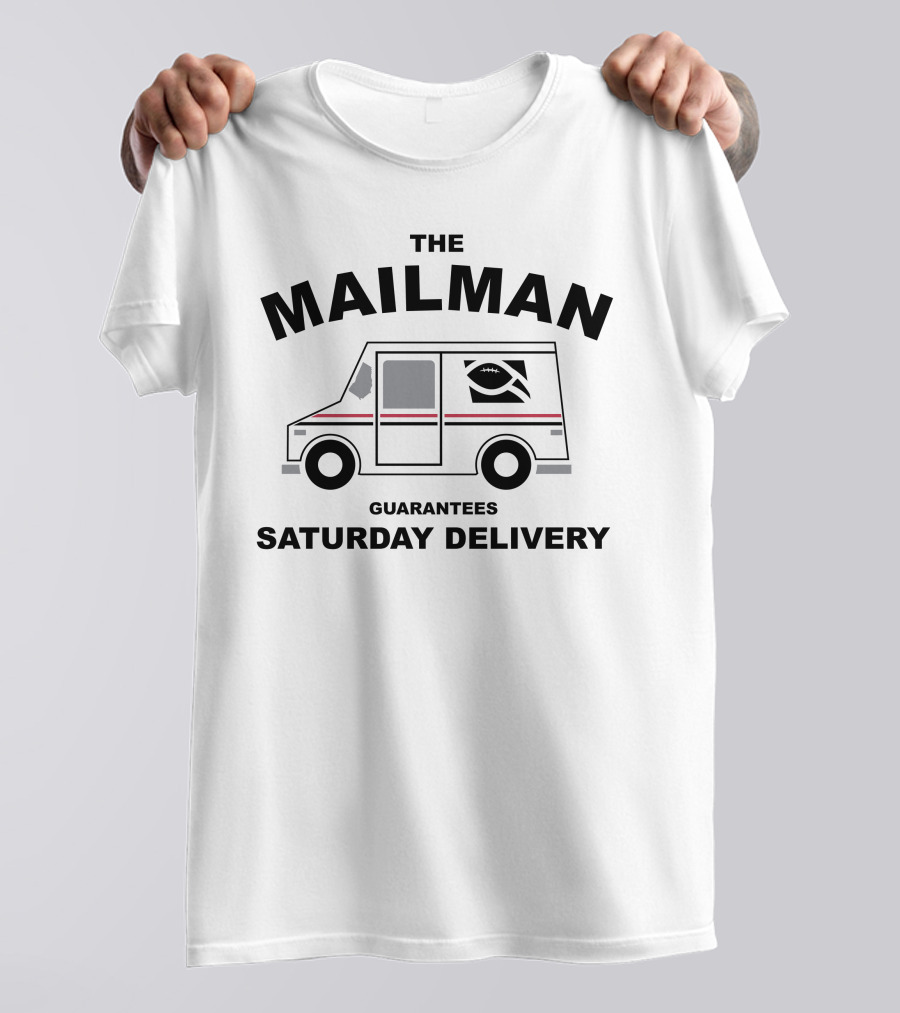 The Mailman Football Truck Delivers Guaranteed Saturday Delivery T-Shirt